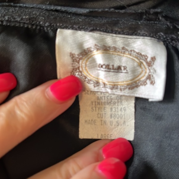 Black tie fully lined rosette maxi skirt size large - Picture 7 of 10